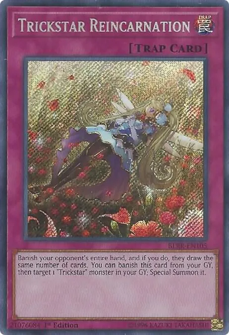 Trickstar Reincarnation BLRR-EN105 Yu-Gi-Oh card from Battles of Legend: Relentless Revenge