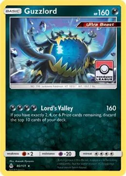 Guzzlord - 80/131 Pokemon League #080/131 Reverse Holofoil Pokémon card from League & Championship Cards
