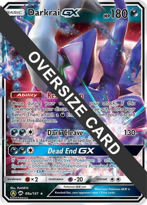 Darkrai GX - 88a/147 #088a/147 Holofoil Pokémon card from Jumbo Cards