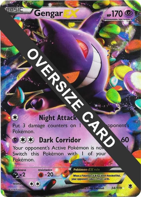Gengar EX - 34/119 #034/119 Holofoil Pokémon card from Jumbo Cards