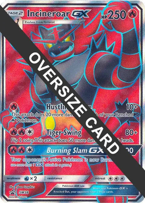 Incineroar GX - SM38 SM Black Star Promo #SM38 Holofoil Pokémon card from Jumbo Cards