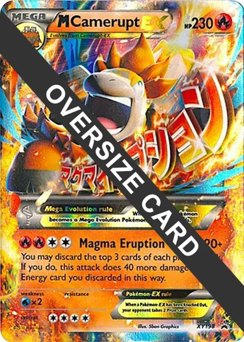 M Camerupt EX #XY198 Holofoil Pokémon card from Jumbo Cards