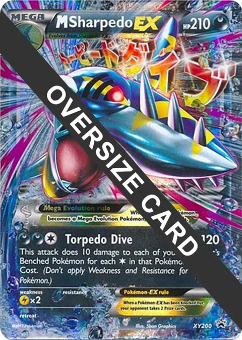 M Sharpedo EX #XY200 Holofoil Pokémon card from Jumbo Cards