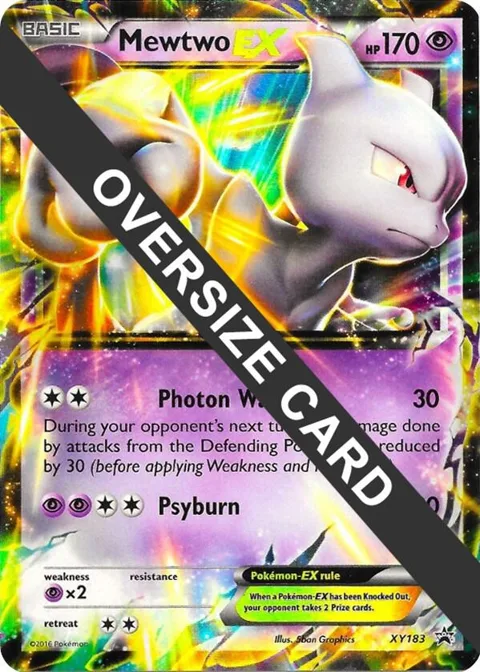 Mewtwo EX #XY183 Holofoil Pokémon card from Jumbo Cards