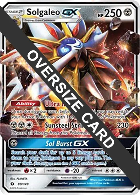 Solgaleo GX - 89/149 #089/149 Holofoil Pokémon card from Jumbo Cards