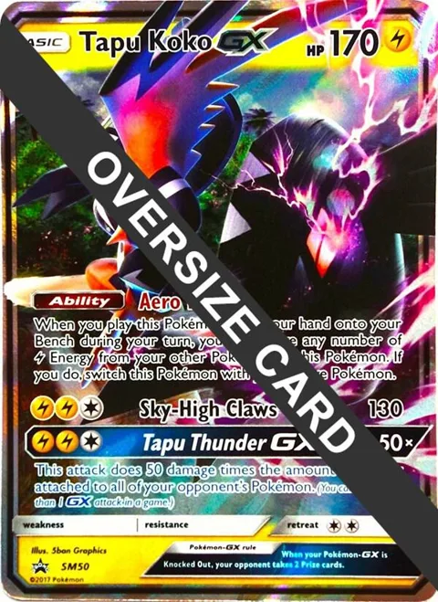 Tapu Koko GX #SM50 Holofoil Pokémon card from Jumbo Cards