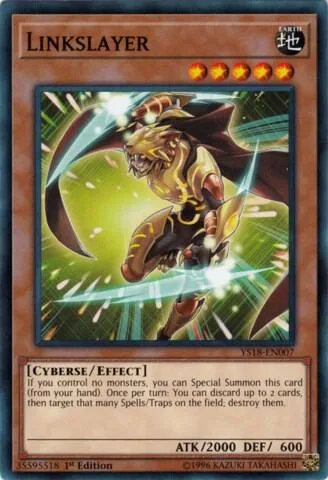 Linkslayer YS18-EN007 Yu-Gi-Oh card from Starter Deck: Codebreaker
