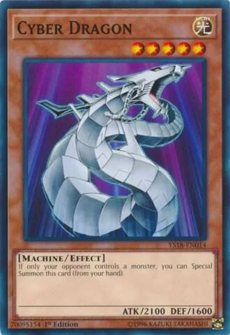 Cyber Dragon YS18-EN014 Yu-Gi-Oh card from Starter Deck: Codebreaker