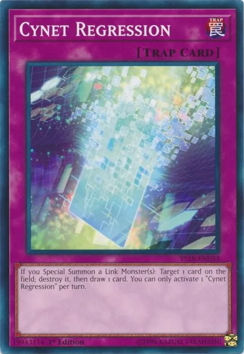 Cynet Regression YS18-EN033 Yu-Gi-Oh card from Starter Deck: Codebreaker
