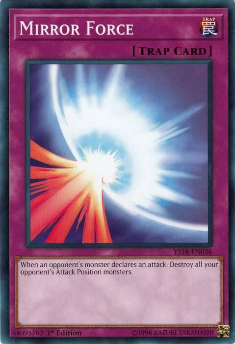 Mirror Force YS18-EN036 Yu-Gi-Oh card from Starter Deck: Codebreaker