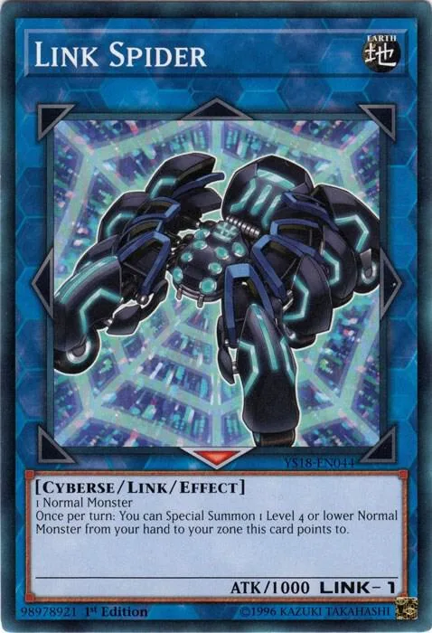 Link Spider YS18-EN044 Yu-Gi-Oh card from Starter Deck: Codebreaker