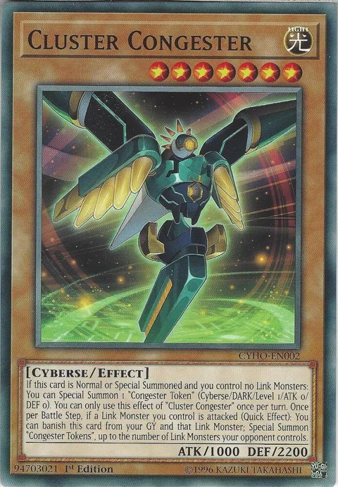 Cluster Congester CYHO-EN002 Yu-Gi-Oh card from Cybernetic Horizon