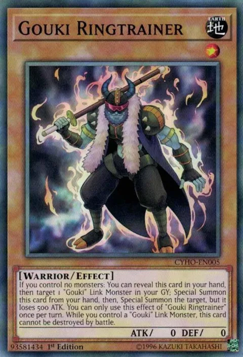 Gouki Ringtrainer CYHO-EN005 1st Edition Yu-Gi-Oh card from Cybernetic Horizon