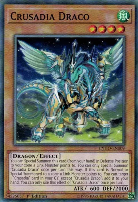 Crusadia Draco CYHO-EN009 Unlimited Yu-Gi-Oh card from Cybernetic Horizon