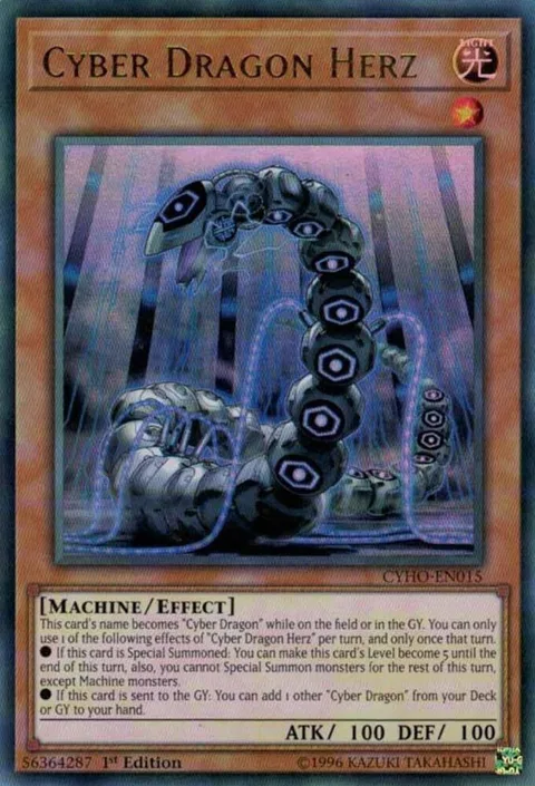 Cyber Dragon Herz CYHO-EN015 1st Edition Yu-Gi-Oh card from Cybernetic Horizon