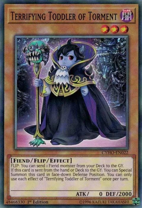 Terrifying Toddler of Torment CYHO-EN022 Unlimited Yu-Gi-Oh card from Cybernetic Horizon