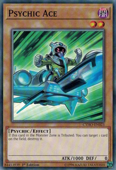 Psychic Ace CYHO-EN023 1st Edition Yu-Gi-Oh card from Cybernetic Horizon