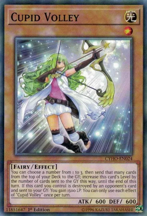Cupid Volley CYHO-EN024 Yu-Gi-Oh card from Cybernetic Horizon