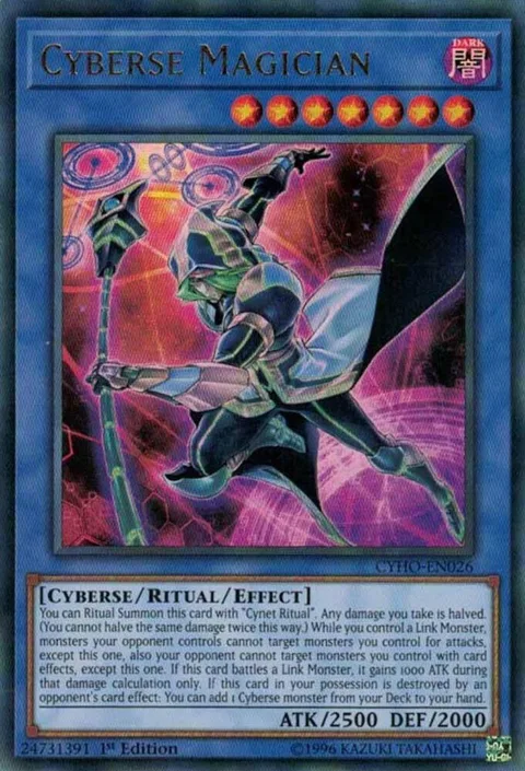 Cyberse Magician CYHO-EN026 Unlimited Yu-Gi-Oh card from Cybernetic Horizon
