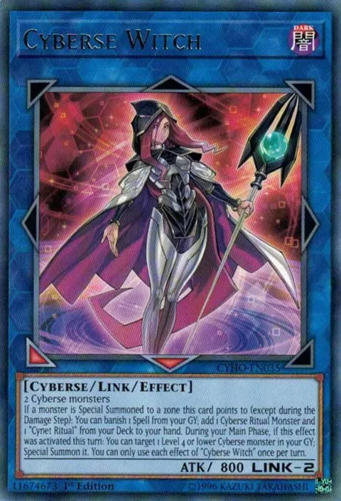 Cyberse Witch CYHO-EN035 1st Edition Yu-Gi-Oh card from Cybernetic Horizon