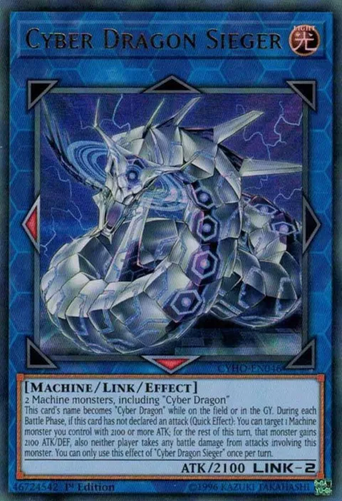 Cyber Dragon Sieger CYHO-EN046 1st Edition Yu-Gi-Oh card from Cybernetic Horizon