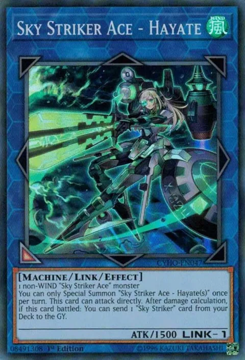 Sky Striker Ace - Hayate CYHO-EN047 1st Edition Yu-Gi-Oh card from Cybernetic Horizon