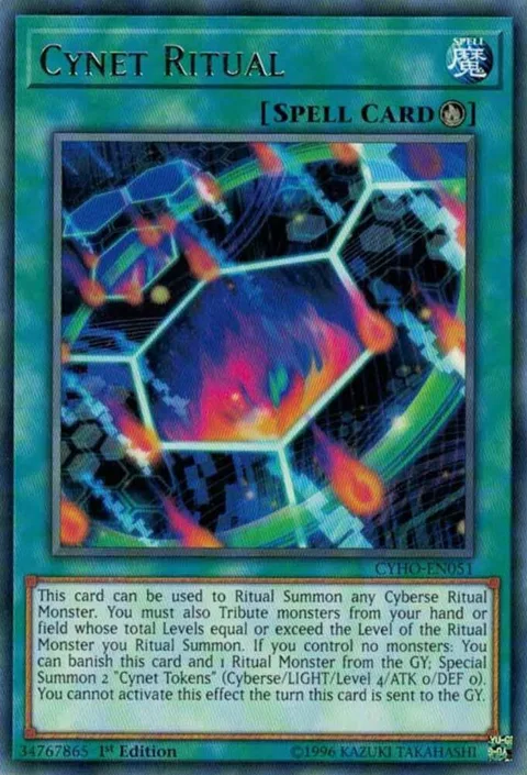 Cynet Ritual CYHO-EN051 1st Edition Yu-Gi-Oh card from Cybernetic Horizon