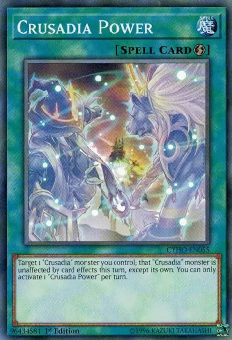 Crusadia Power CYHO-EN055 1st Edition Yu-Gi-Oh card from Cybernetic Horizon