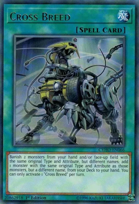 Cross Breed CYHO-EN066 Yu-Gi-Oh card from Cybernetic Horizon