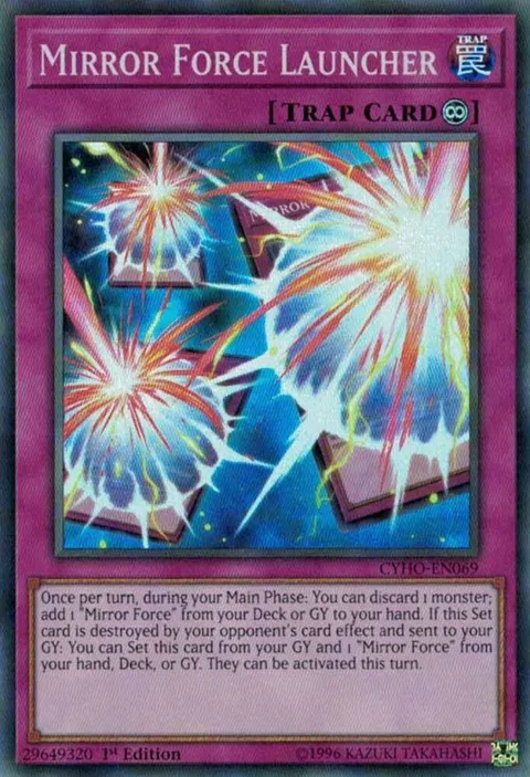 Mirror Force Launcher CYHO-EN069 1st Edition Yu-Gi-Oh card from Cybernetic Horizon