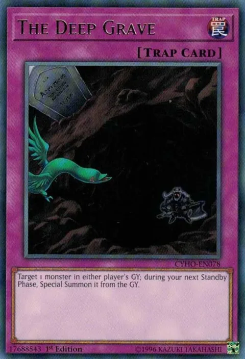 The Deep Grave CYHO-EN078 1st Edition Yu-Gi-Oh card from Cybernetic Horizon