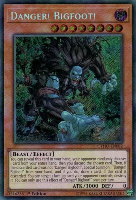 Danger! Bigfoot! CYHO-EN082 Unlimited Yu-Gi-Oh card from Cybernetic Horizon