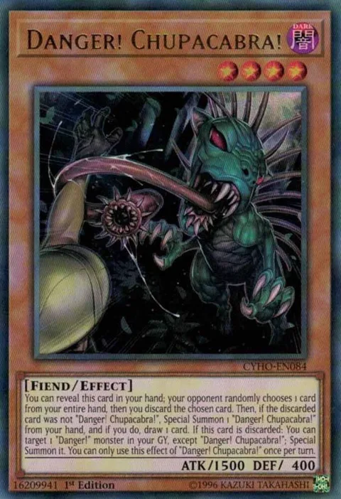 Danger! Chupacabra! CYHO-EN084 Unlimited Yu-Gi-Oh card from Cybernetic Horizon