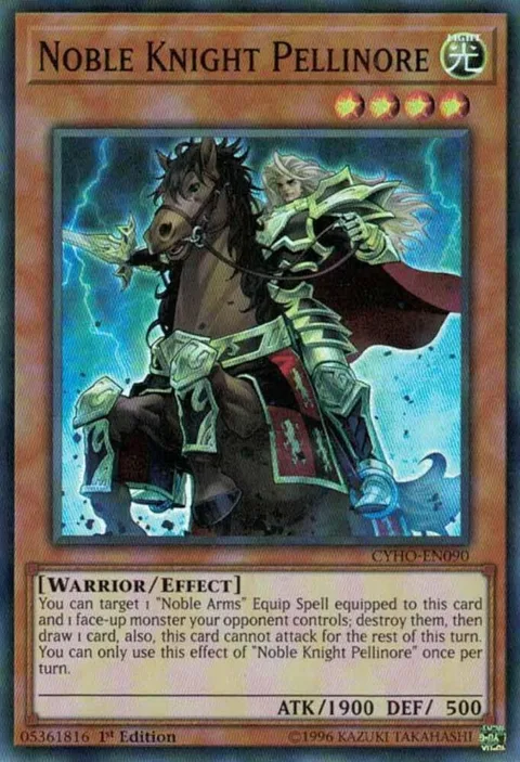 Noble Knight Pellinore CYHO-EN090 Unlimited Yu-Gi-Oh card from Cybernetic Horizon