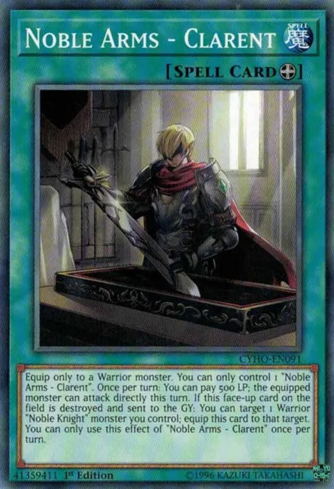 Noble Arms - Clarent CYHO-EN091 Unlimited Yu-Gi-Oh card from Cybernetic Horizon