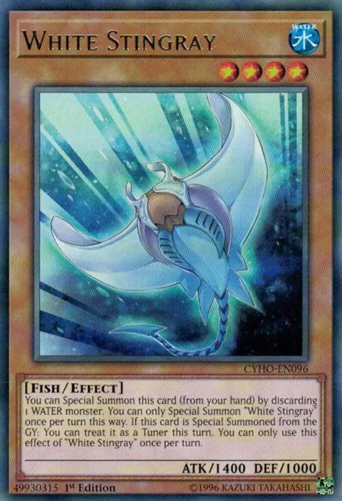 White Stingray CYHO-EN096 1st Edition Yu-Gi-Oh card from Cybernetic Horizon