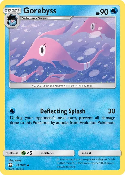 Gorebyss #43/168 Pokémon card from SM - Celestial Storm