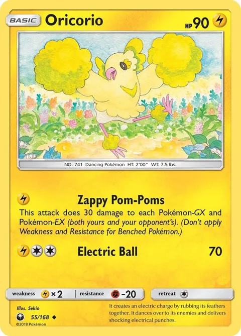 Oricorio 55 #55/168 Pokémon card from SM - Celestial Storm