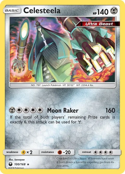 Celesteela #100/168 Holofoil Pokémon card from SM - Celestial Storm