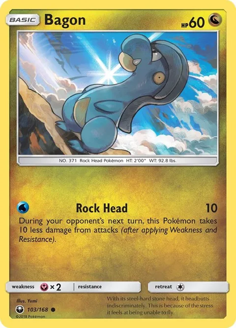 Bagon 103 #103/168 Pokémon card from SM - Celestial Storm