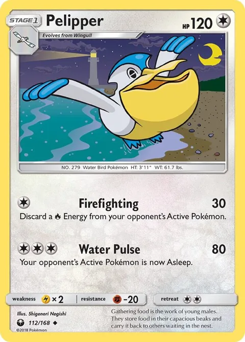 Pelipper #112/168 Pokémon card from SM - Celestial Storm