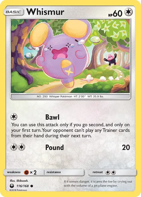 Whismur 116 #116/168 Pokémon card from SM - Celestial Storm