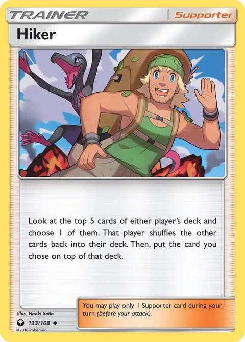 Hiker #133/168 Pokémon card from SM - Celestial Storm