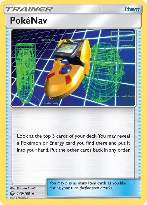 PokeNav #140/168 Pokémon card from SM - Celestial Storm
