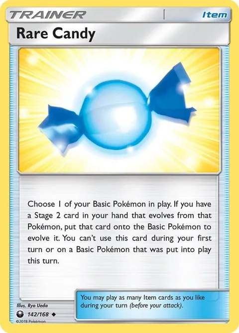 Rare Candy #142/168 Reverse Holofoil Pokémon card from SM - Celestial Storm