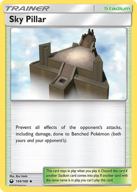 Sky Pillar #144/168 Reverse Holofoil Pokémon card from SM - Celestial Storm