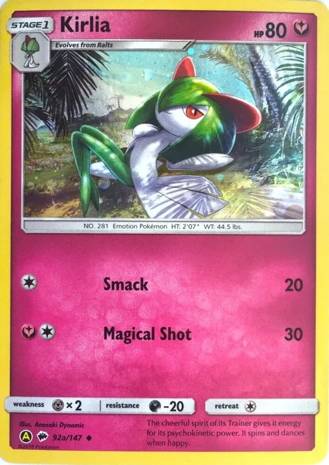 Kirlia - 92a/147 #092a/147 Holofoil Pokémon card from Alternate Art Promos