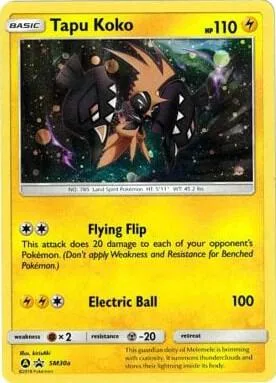 Tapu Koko #SM30a Holofoil Pokémon card from Alternate Art Promos