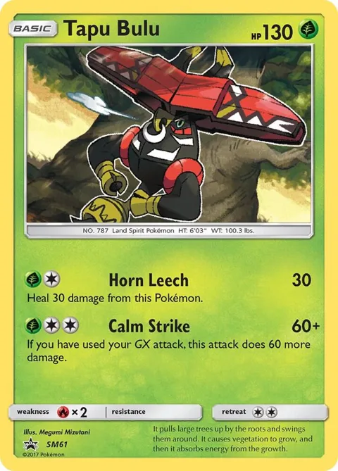 Tapu Bulu #SM61 Holofoil Pokémon card from SM Promos