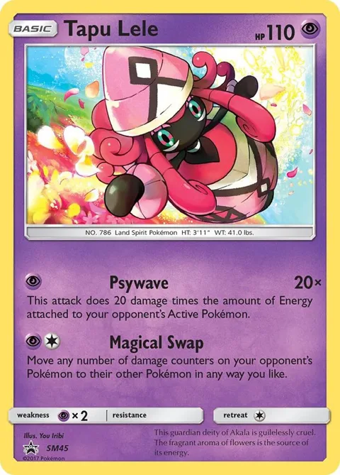 Tapu Lele #SM45 Holofoil Pokémon card from SM Promos